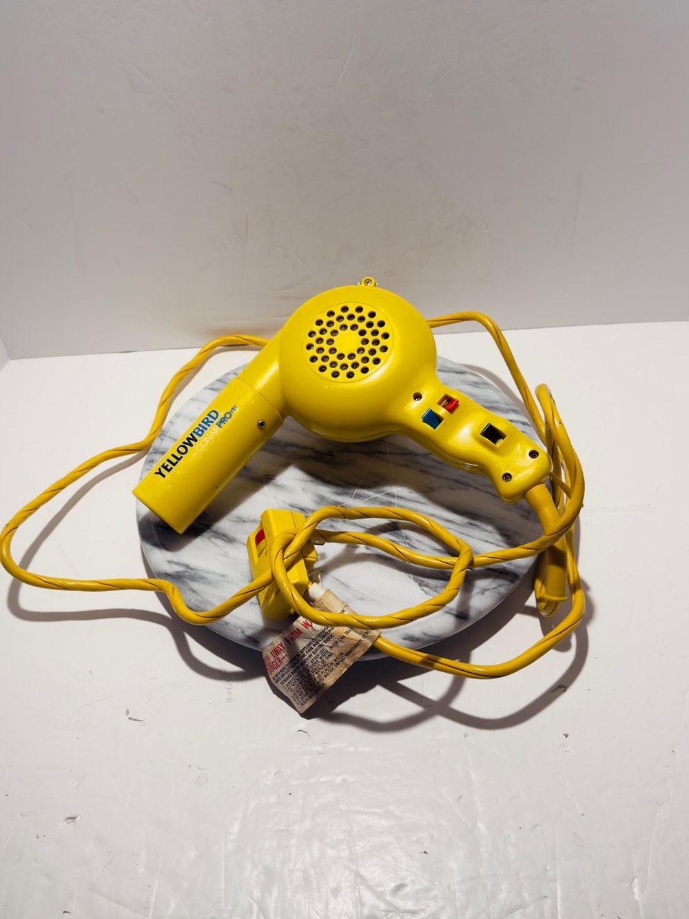 Conair Pro Yellow Bird Hair Dryer Model YB075GB 1875W 125V Tested Working 💥